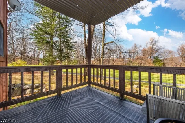 a view of city from a balcony