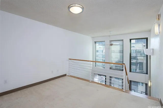 a bathroom with a glass door shower