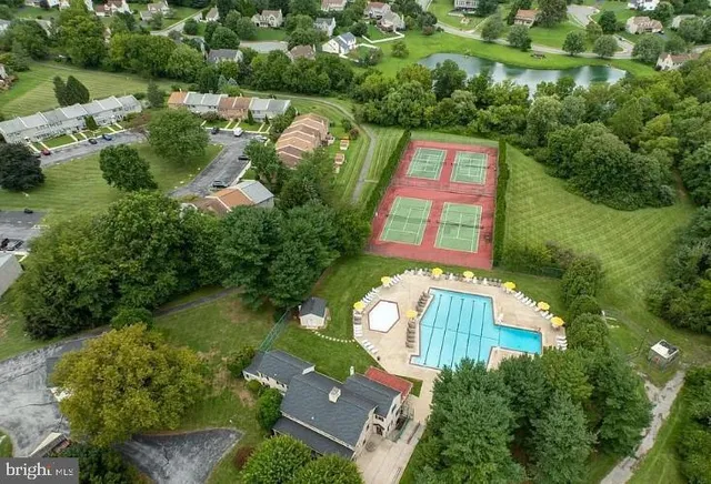 a view of a lake with outdoor space