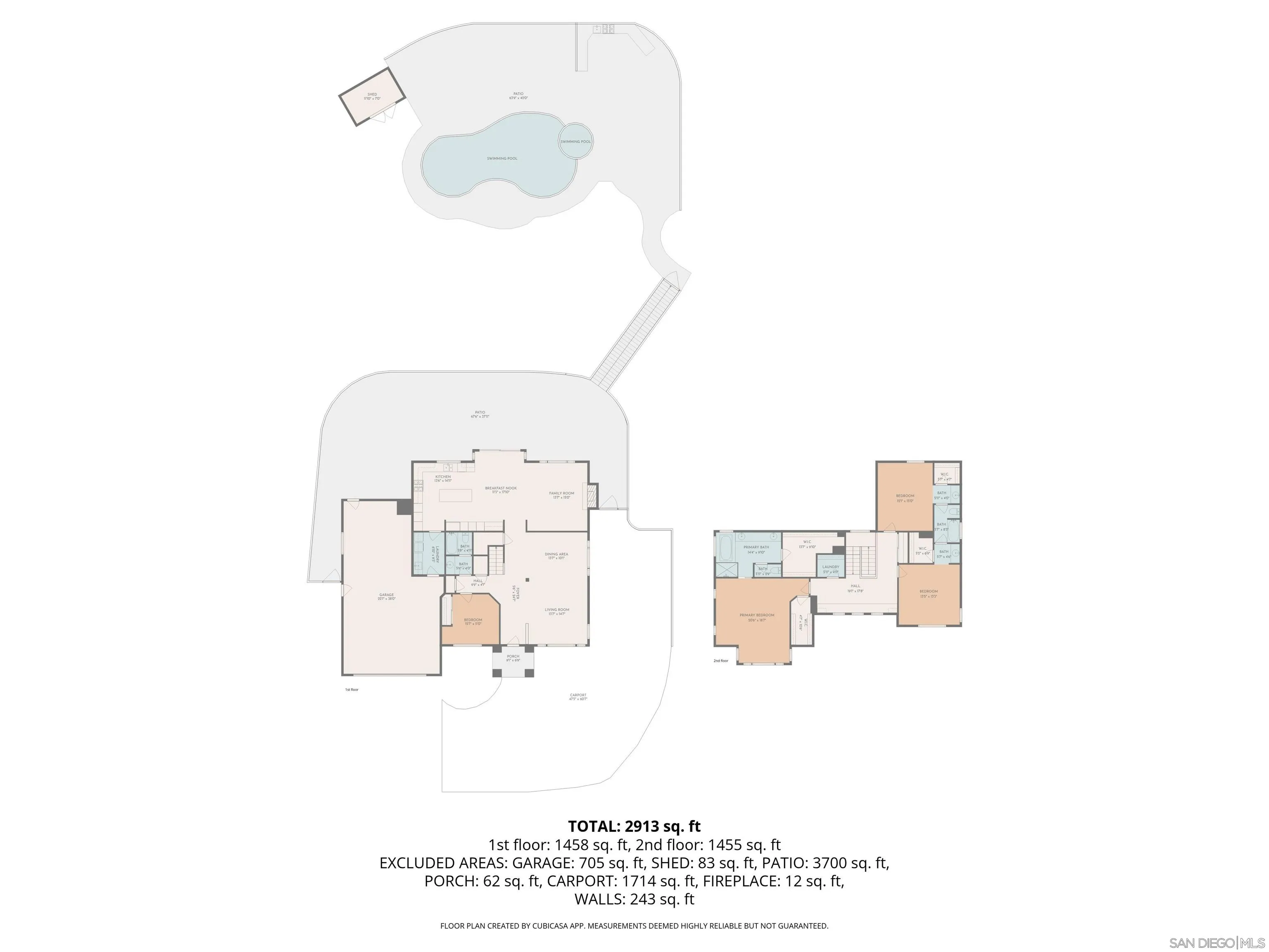 24534 Rutherford Road Ramona, CA 92065 - Photo 19 of 19 a picture of a floor plan