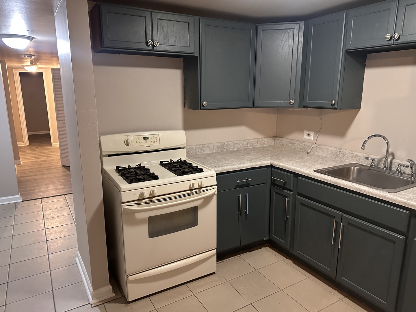 1842 South Drake Avenue Chicago, IL 60623 - Photo 23 of 47 a kitchen with granite countertop cabinets and steel stainless steel appliances