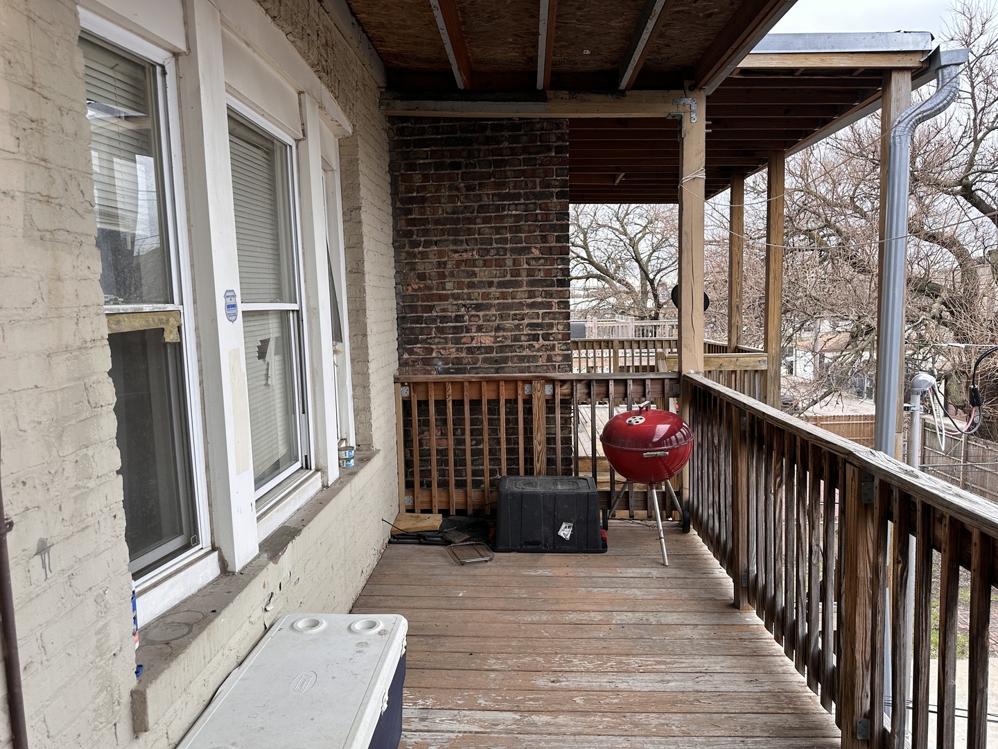 1842 South Drake Avenue Chicago, IL 60623 - Photo 42 of 47 a view of a balcony with a potted plant
