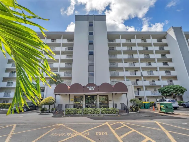 a front view of a building