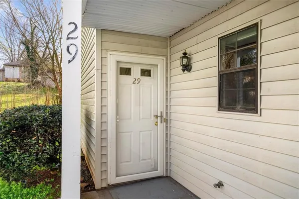 a view of front door