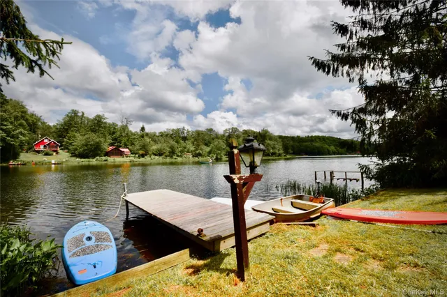 a aerial view of a backyard