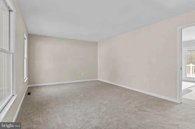 a view of an empty room