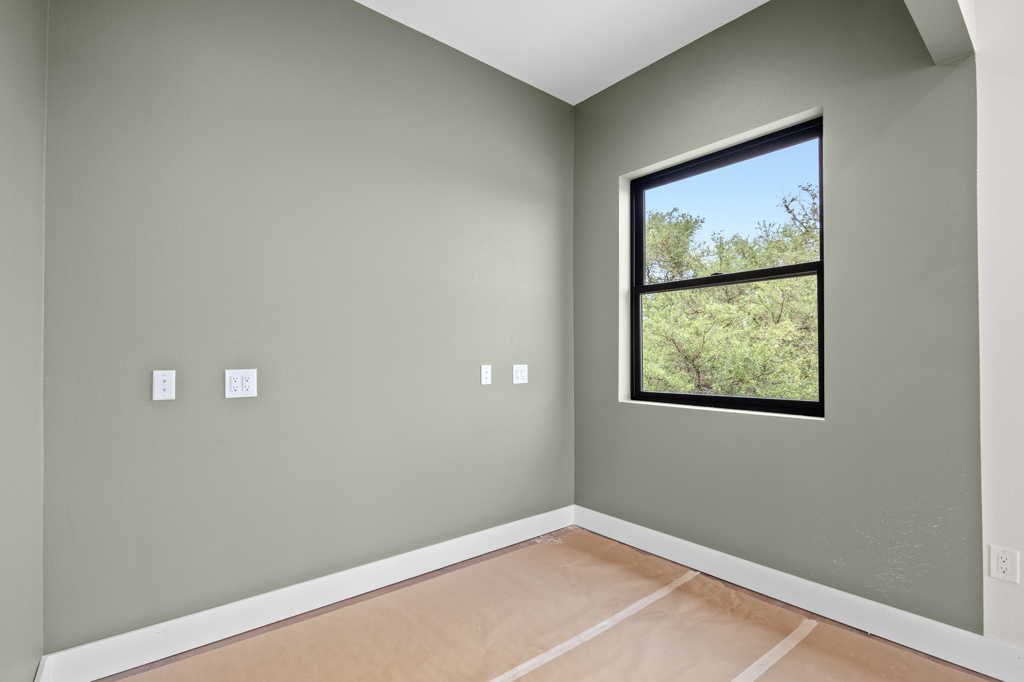 903 Flint Ridge Trail Georgetown, TX 78628 - Photo 27 of 39 Neutral-toned walls with a large single-hung window featuring a black frame