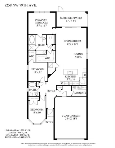 $665,900 | 8258 Northwest 79th Avenue, Tamarac, FL 33321