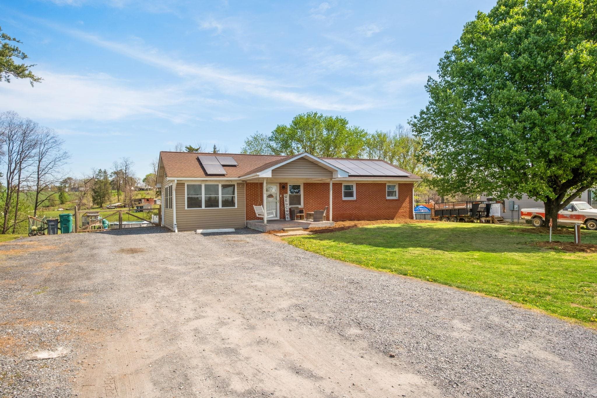 8208 George Wine Road Bridgewater, VA 22812 - Photo 18 of 27 a front view of house with yard and green space