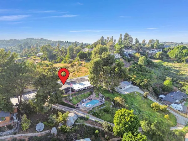 a view of city and mountain