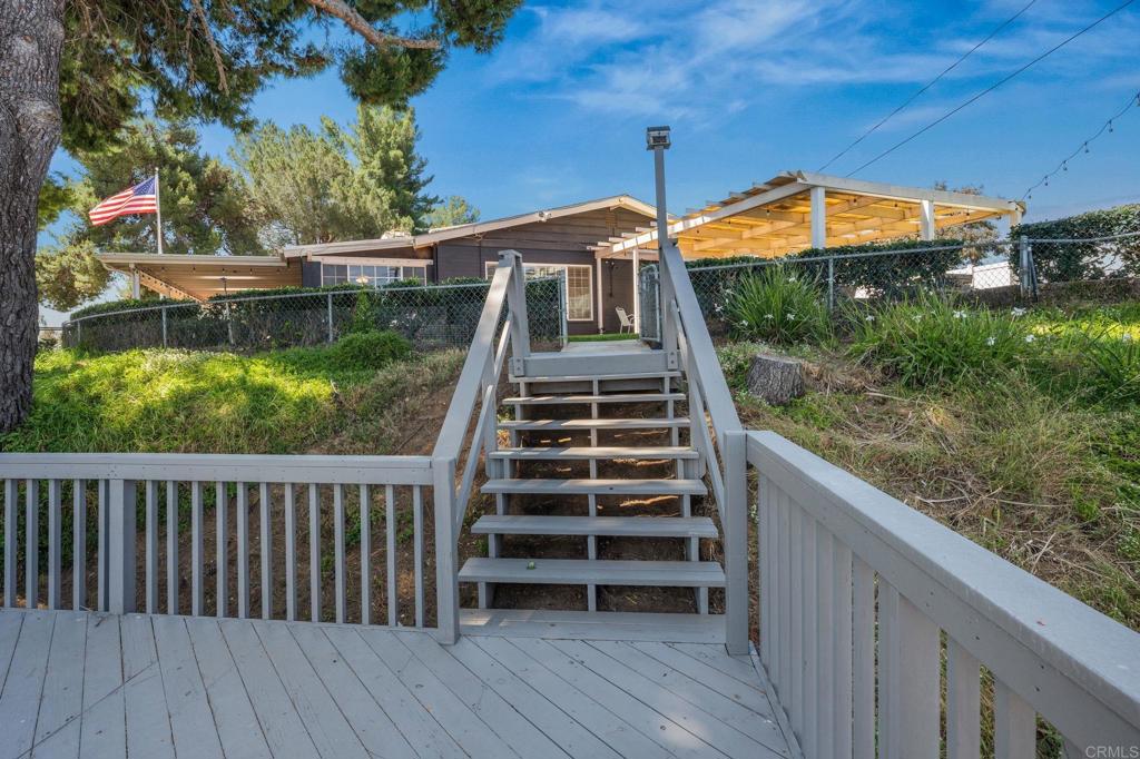 1308 Sundale Road El Cajon, CA 92019 - Photo 56 of 70 a view of outdoor space with wooden deck and barbeque oven