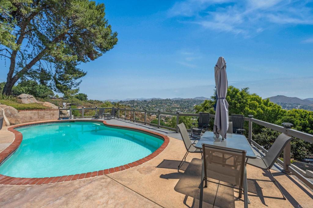 1308 Sundale Road El Cajon, CA 92019 - Photo 10 of 70 a view of a swimming pool with lawn chairs under an umbrella