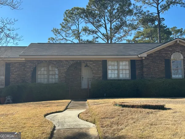 a backyard of a house