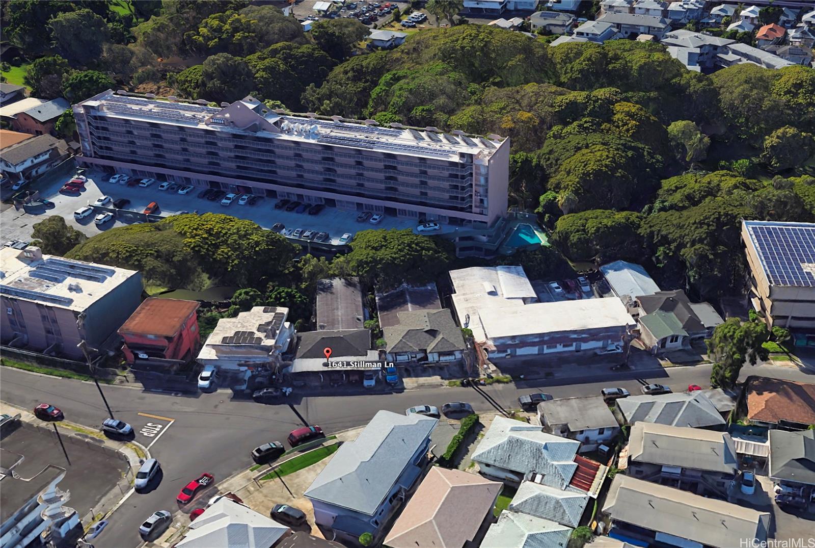 1641 Stillman Lane Honolulu, HI 96817 - Photo 19 of 25 an aerial view of a house with a yard and seating area