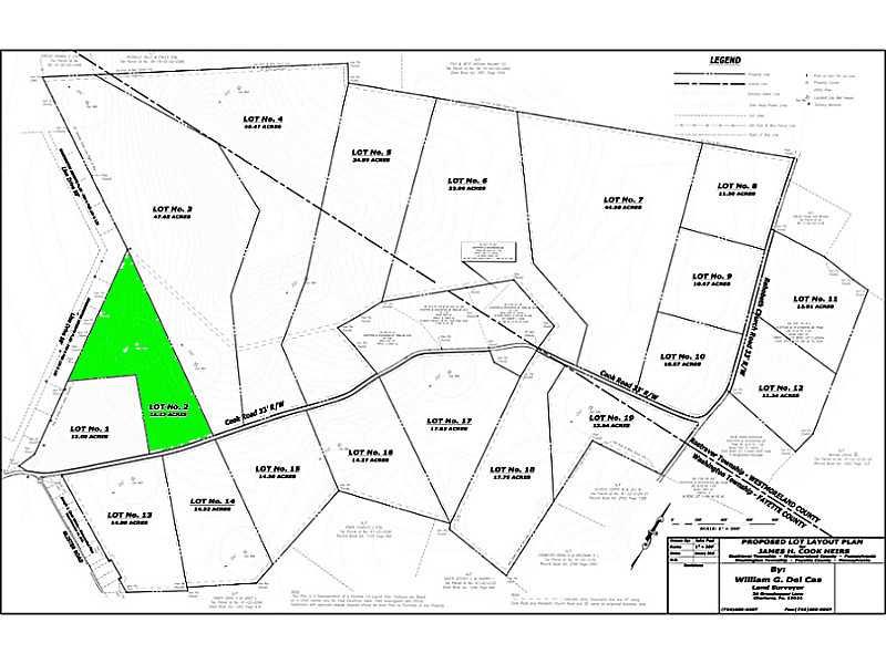 Lot 2 Cook Road Belle Vernon, PA 15012 - Photo 1 of 4 Plat Map. Lot 2