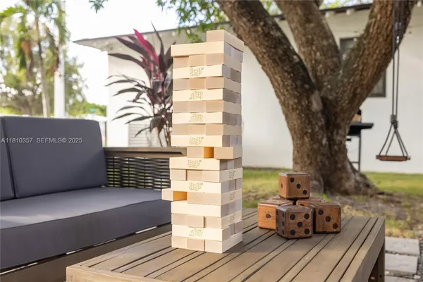 a house view with a sitting space