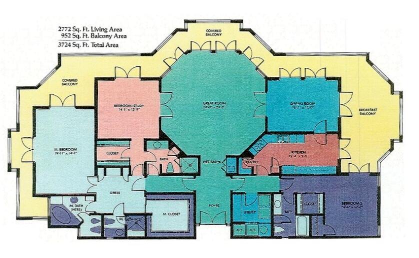 100 Southeast 5th Avenue, Unit 101 Boca Raton, FL 33432 - Photo 50 of 50 101 Floor Plan