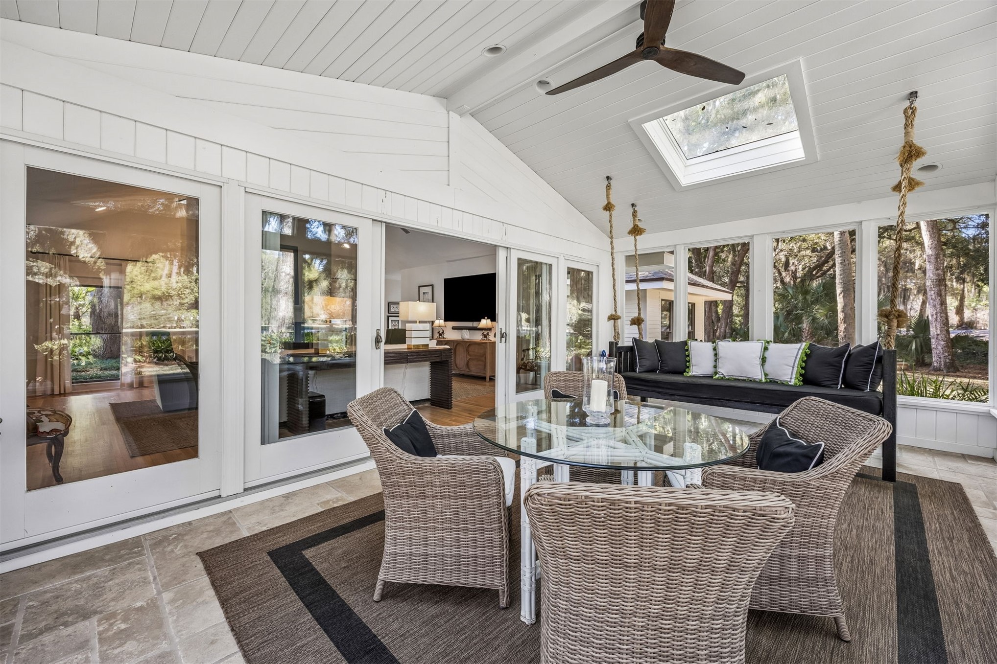11 Red Maple Road Fernandina Beach, FL 32034 - Photo 33 of 70 a living room with fireplace furniture and a large window