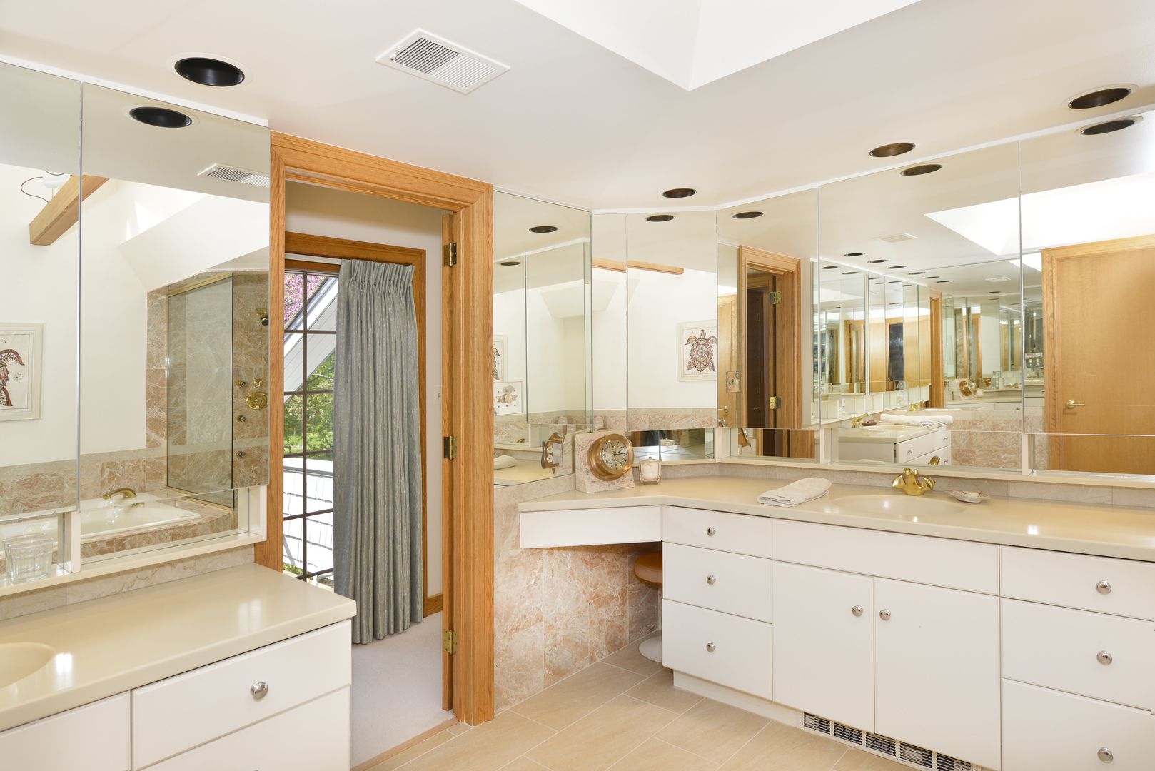 349 Sheridan Road Winnetka, IL 60093 - Photo 47 of 65 a spacious bathroom with a double vanity sink mirror and