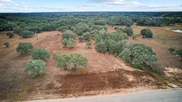 an aerial view of a houses