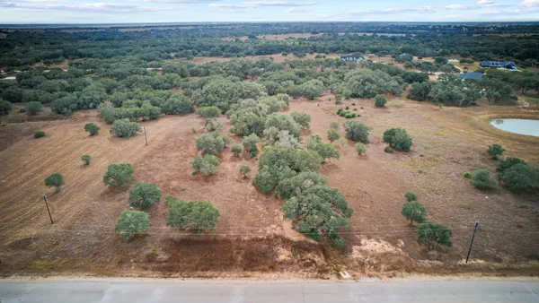 an aerial view of mountain with trees