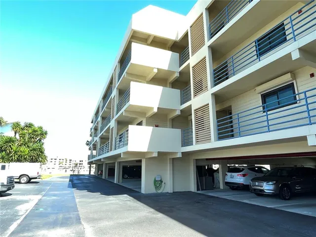 a front view of a building with street