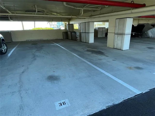 a view of parking garage