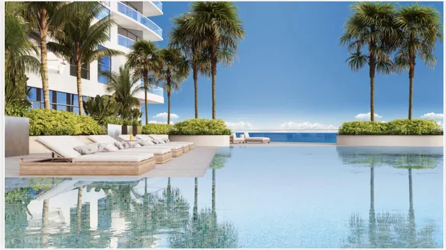a view of a bathroom with a bathtub