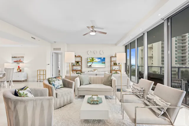 a bathroom with a shower and a glass door