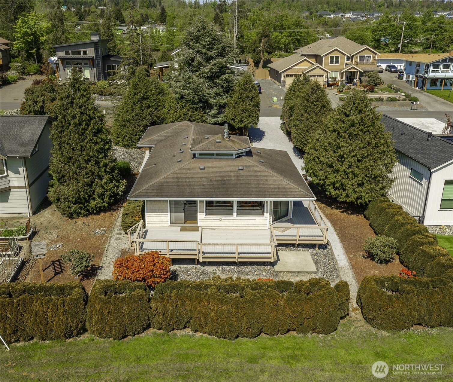 5537 Salish Road Blaine, WA 98230 - Photo 4 of 39 an aerial view of a house with a yard