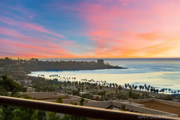 a view of city and mountain