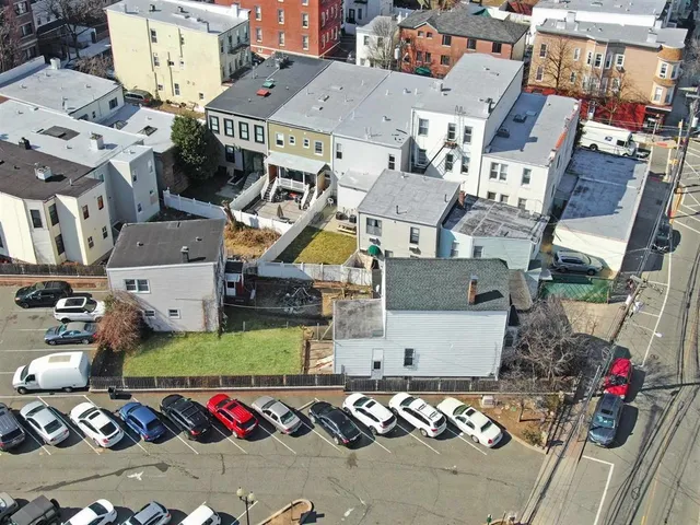 a aerial view of a house