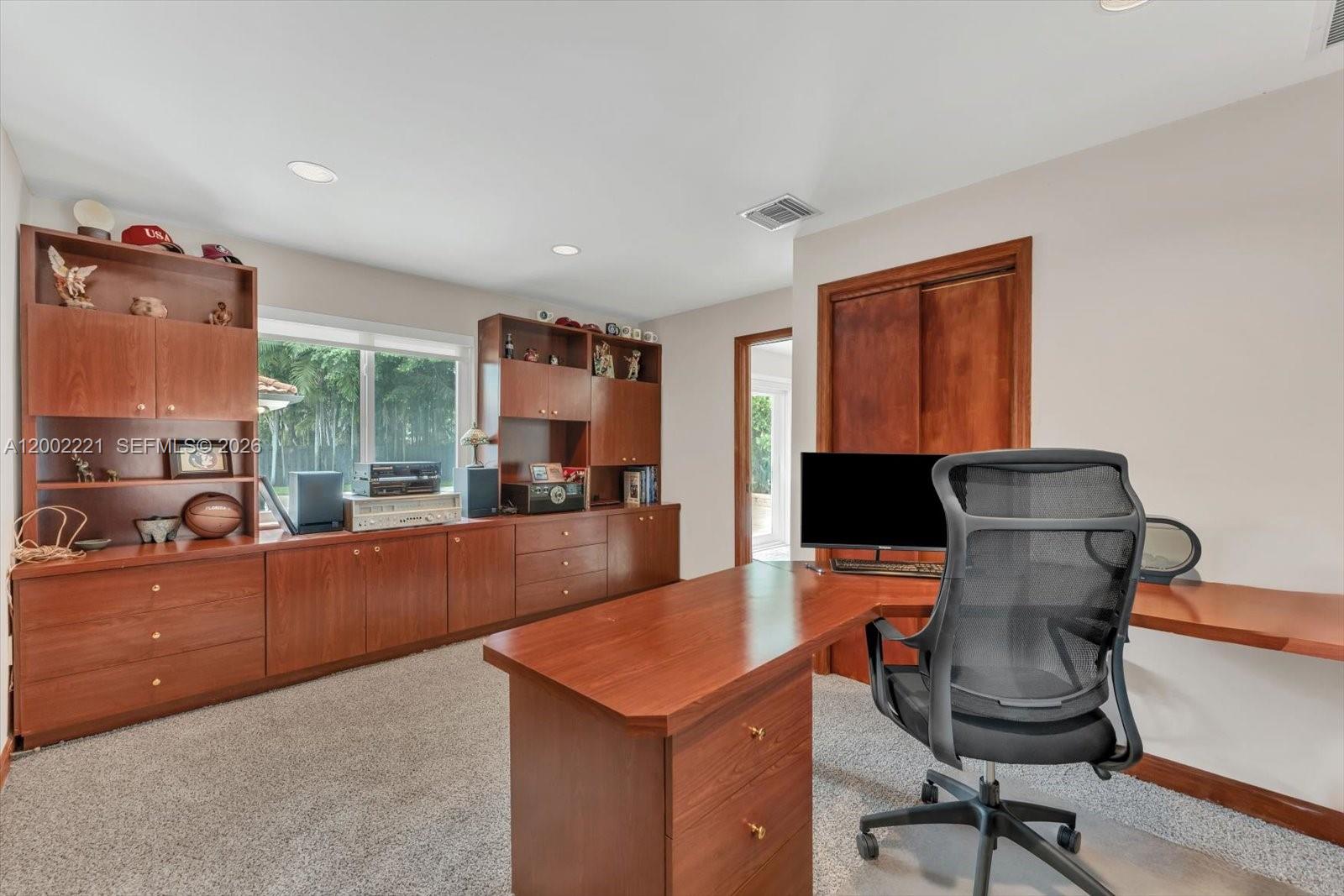 9941 Southwest 143rd Street Miami, FL 33176 - Photo 15 of 48 This is the 5th bedroom being used as an office