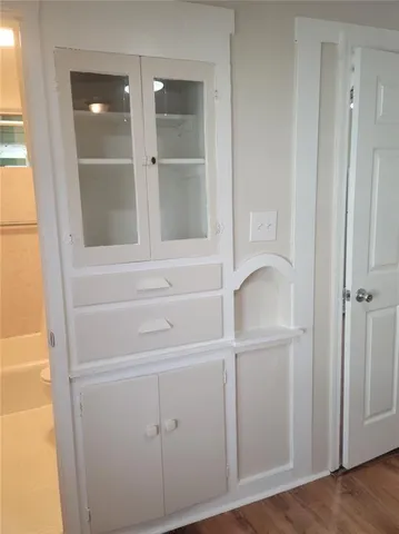 a close view of closet