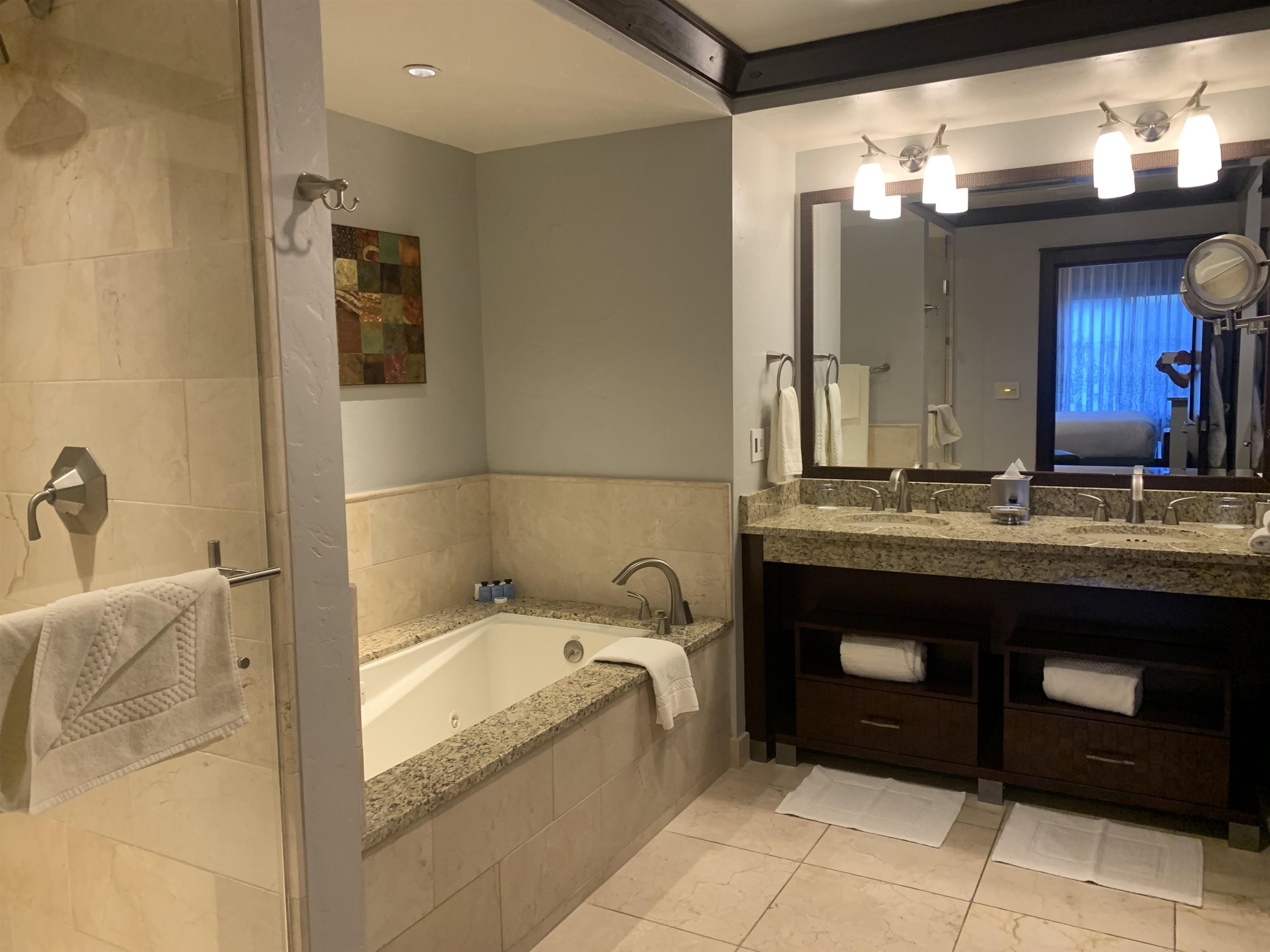 13051 Ritz Carlton Highlands Court, Unit 4303 INTEREST 3 Truckee, CA 96161 - Photo 5 of 8 a spacious bathroom with a tub sink and mirror