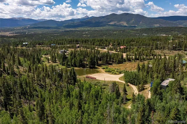 a view of a lake with a mountain