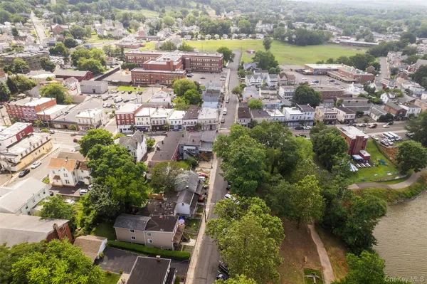 an aerial view of residential building with outdoor space