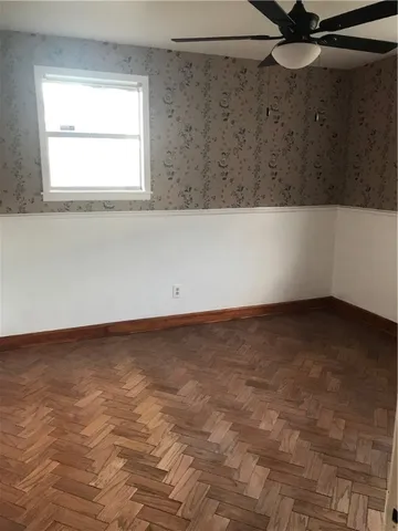 a bathroom with a window