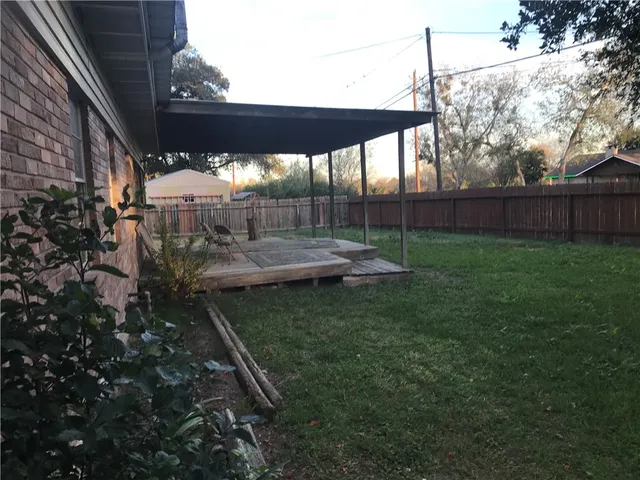 a view of outdoor space and yard