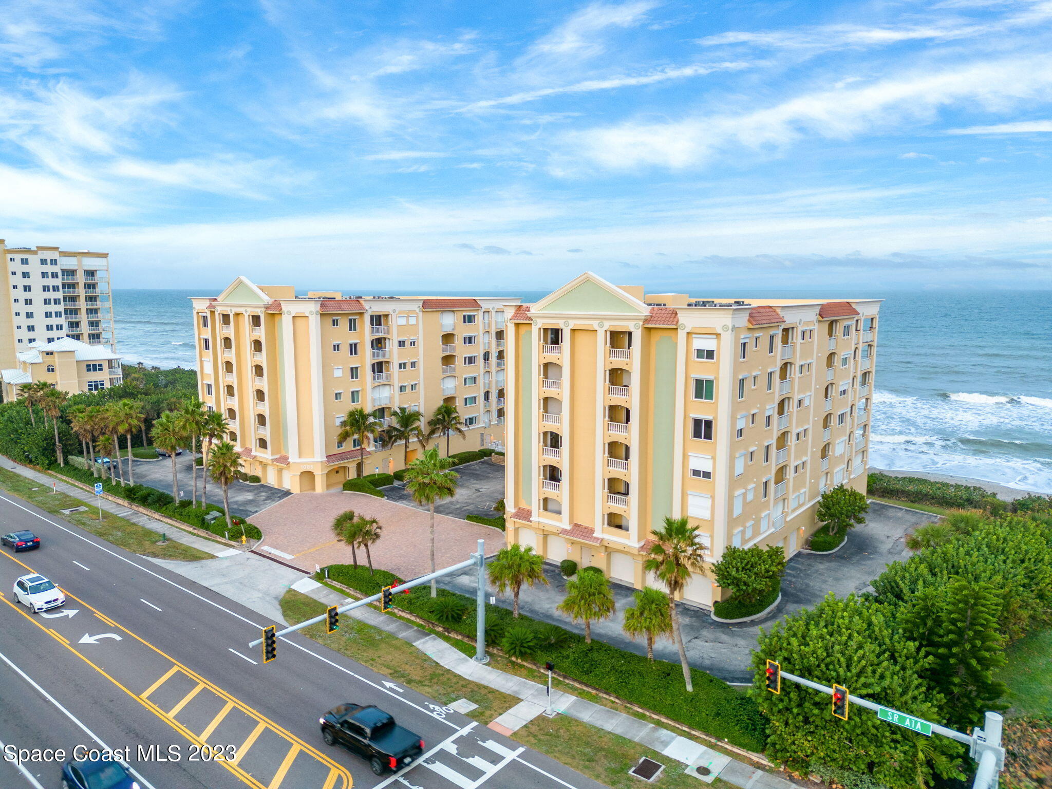1095 Florida A1A, Unit 2301 Satellite Beach, FL 32937 - Photo 1 of 24 a view of a city with tall buildings