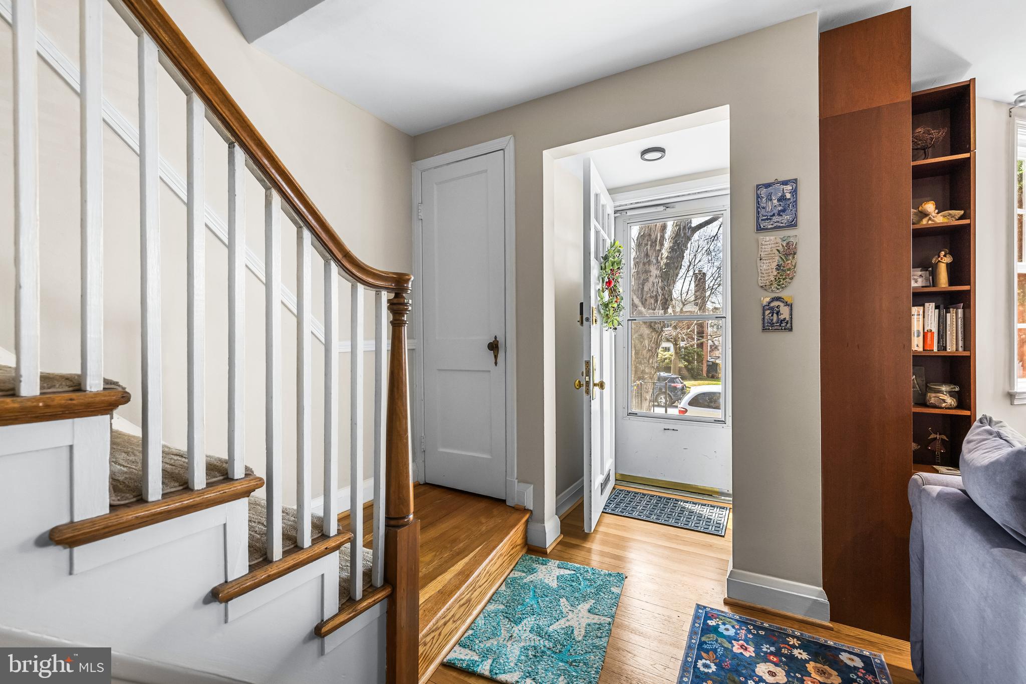 6447 Blenheim Road Baltimore, MD 21212 - Photo 5 of 51 a view of a hallway with bedroom and wooden floor