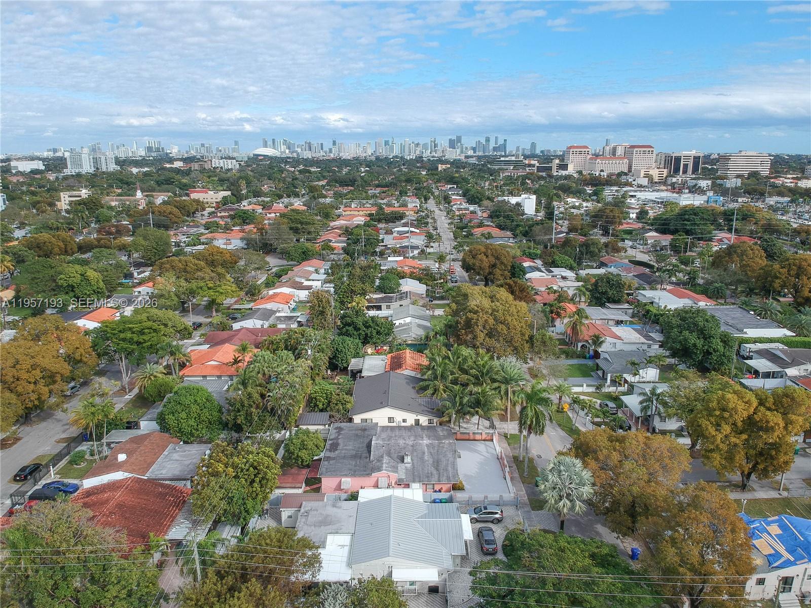 4381 Southwest 5th Terrace Miami, FL 33134 - Photo 31 of 34 an aerial view of a city