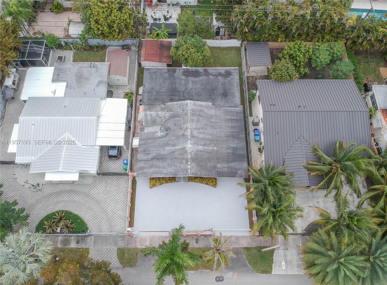 4381 Southwest 5th Terrace Miami, FL 33134 - Photo 33 of 34 an aerial view of residential houses with outdoor space
