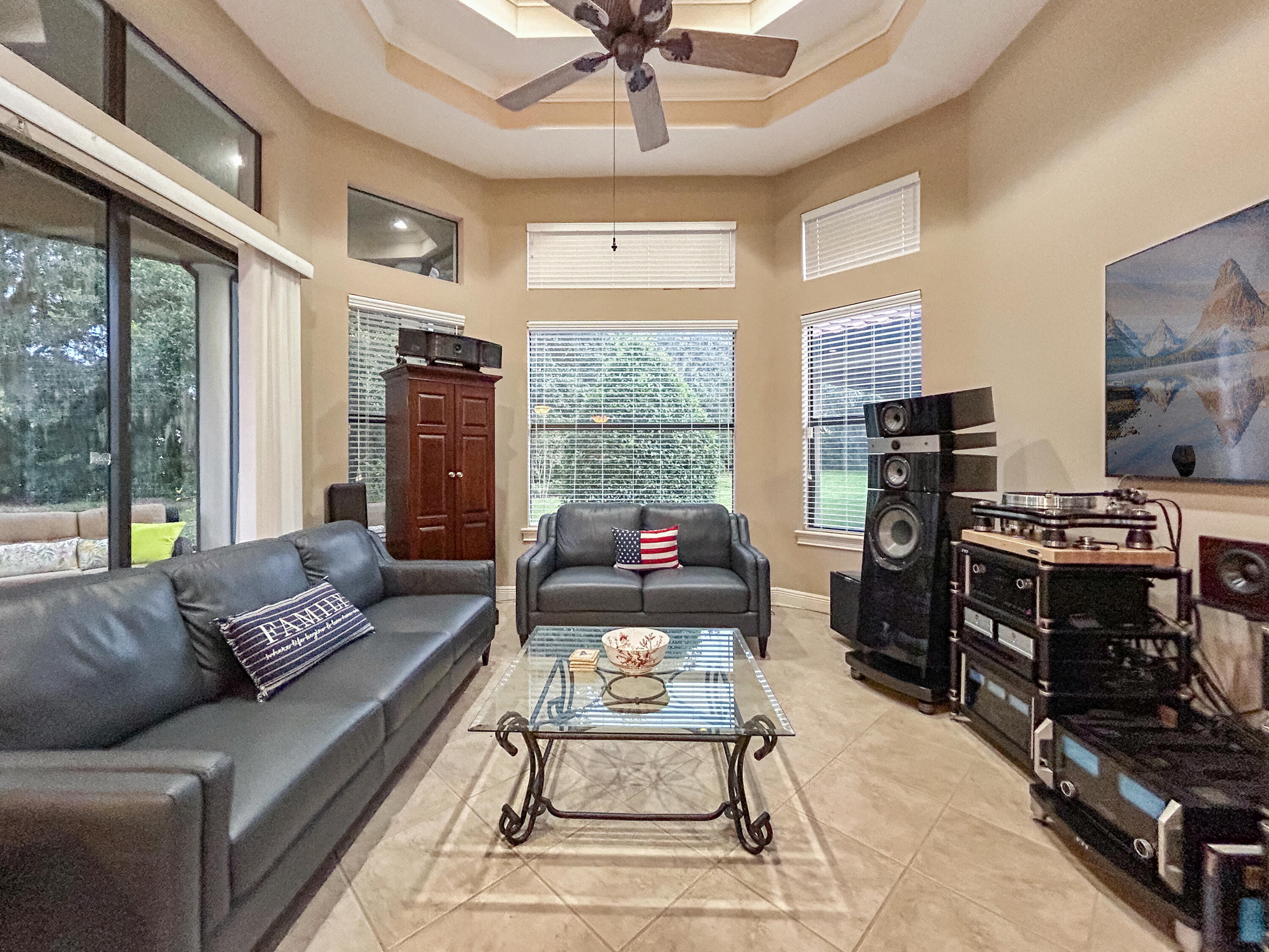 26345 San Gabriel Howey-in-the-Hills, FL 34737 - Photo 28 of 51 a living room with furniture and a fireplace