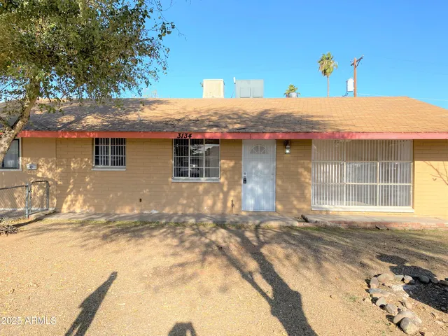 a front view of a house