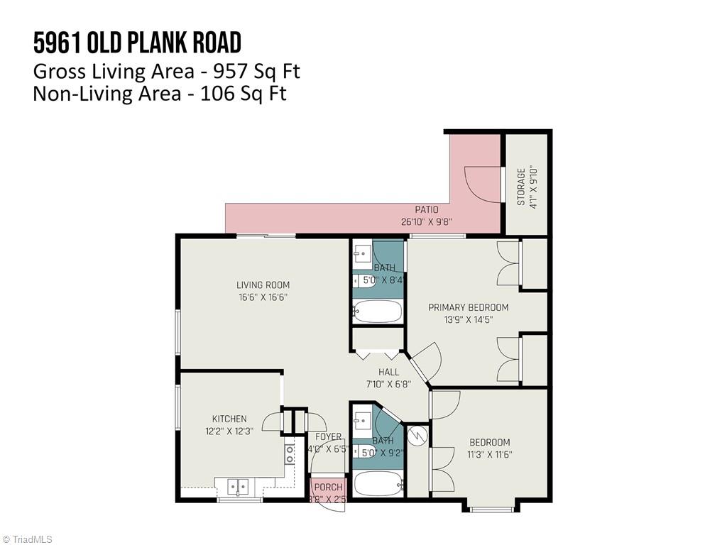 5961 Old Plank Road Winston-Salem, NC 27106 - Photo 20 of 20 Floor Plan