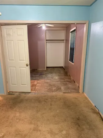 a view of an empty room