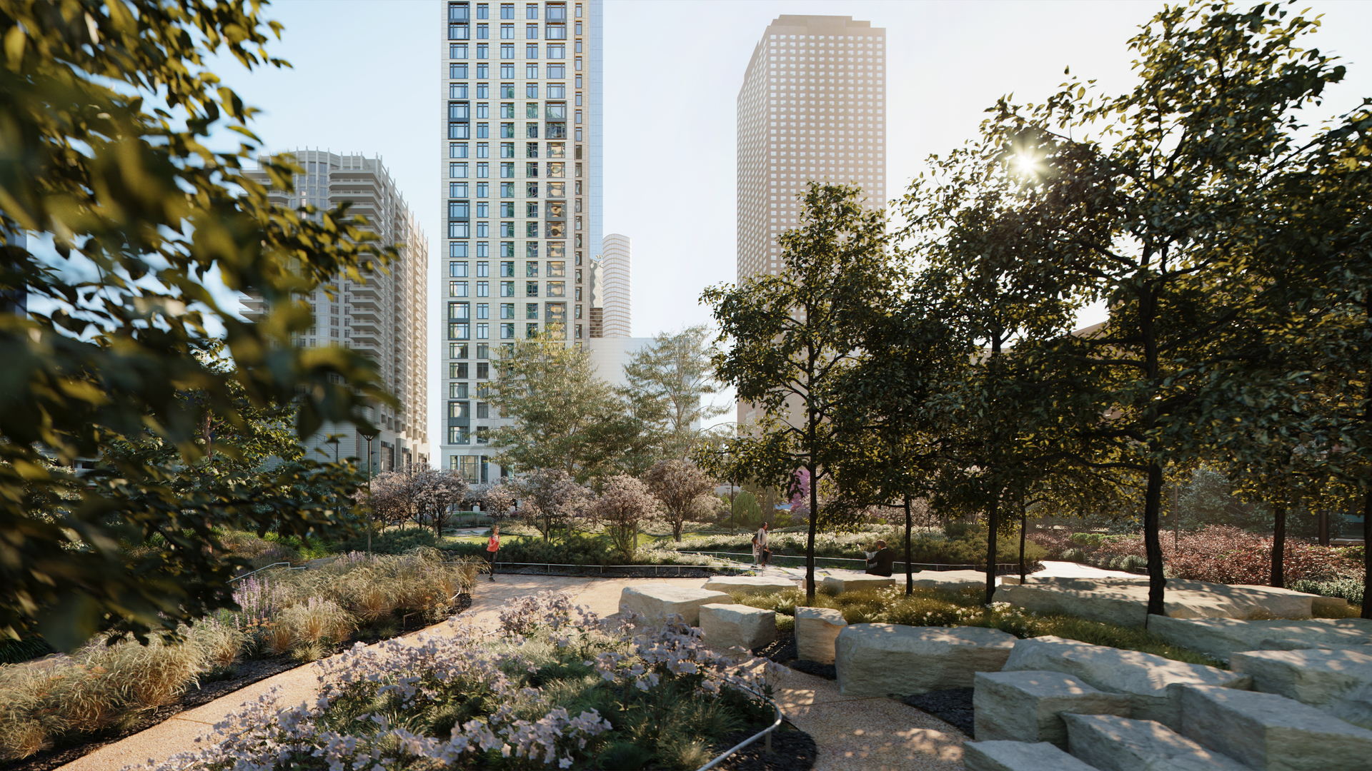 451 East Grand Avenue, Unit 5909 Chicago, IL 60611 - Photo 38 of 38 a view of a city with tall trees