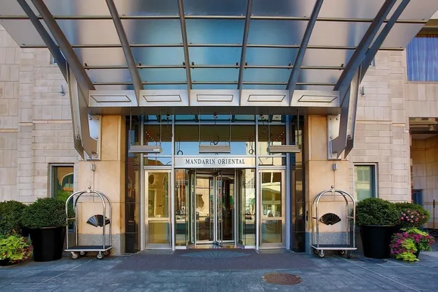 a front view of a building