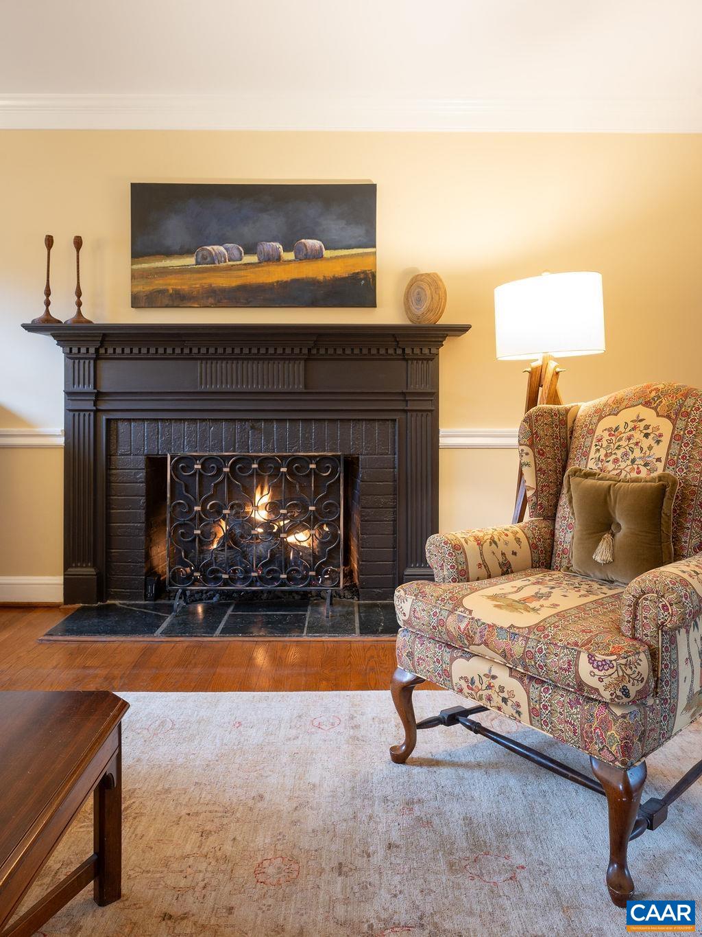 2814 Northfield Road Charlottesville, VA 22901 - Photo 6 of 51 a bedroom with a bed and a fireplace